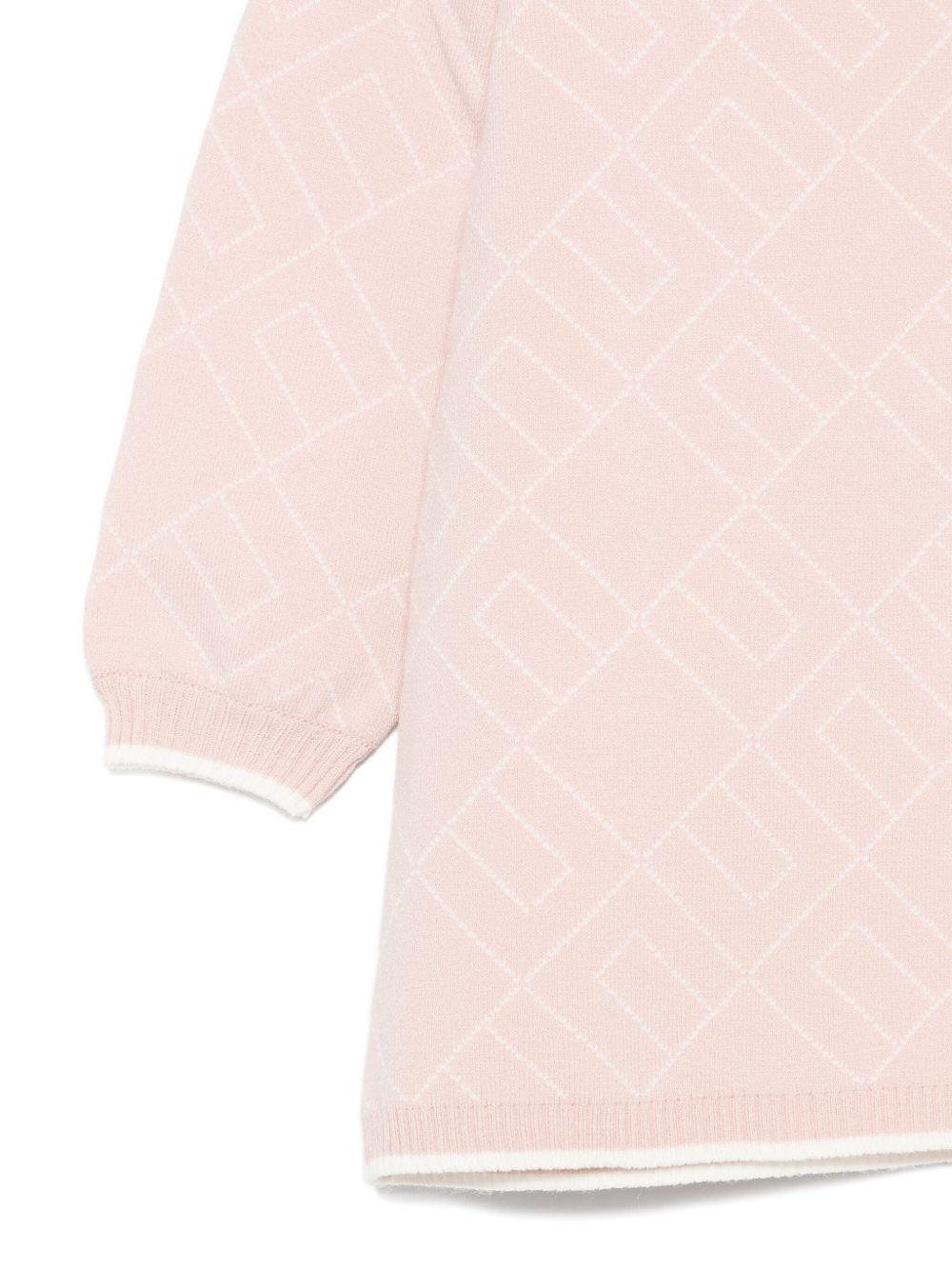 Abito rosa chiaro per neonata ENAB067CFL229 D770 Elisabetta Franchi Kids 