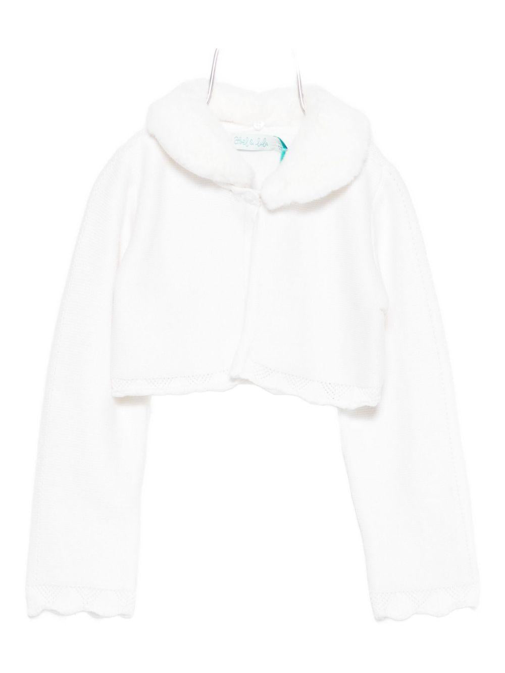 Cardigan bianco per neonata 5817 010 Abel & Lula 