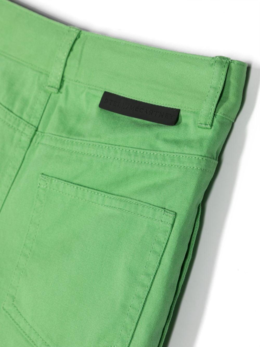 Green Bermuda shorts for boys