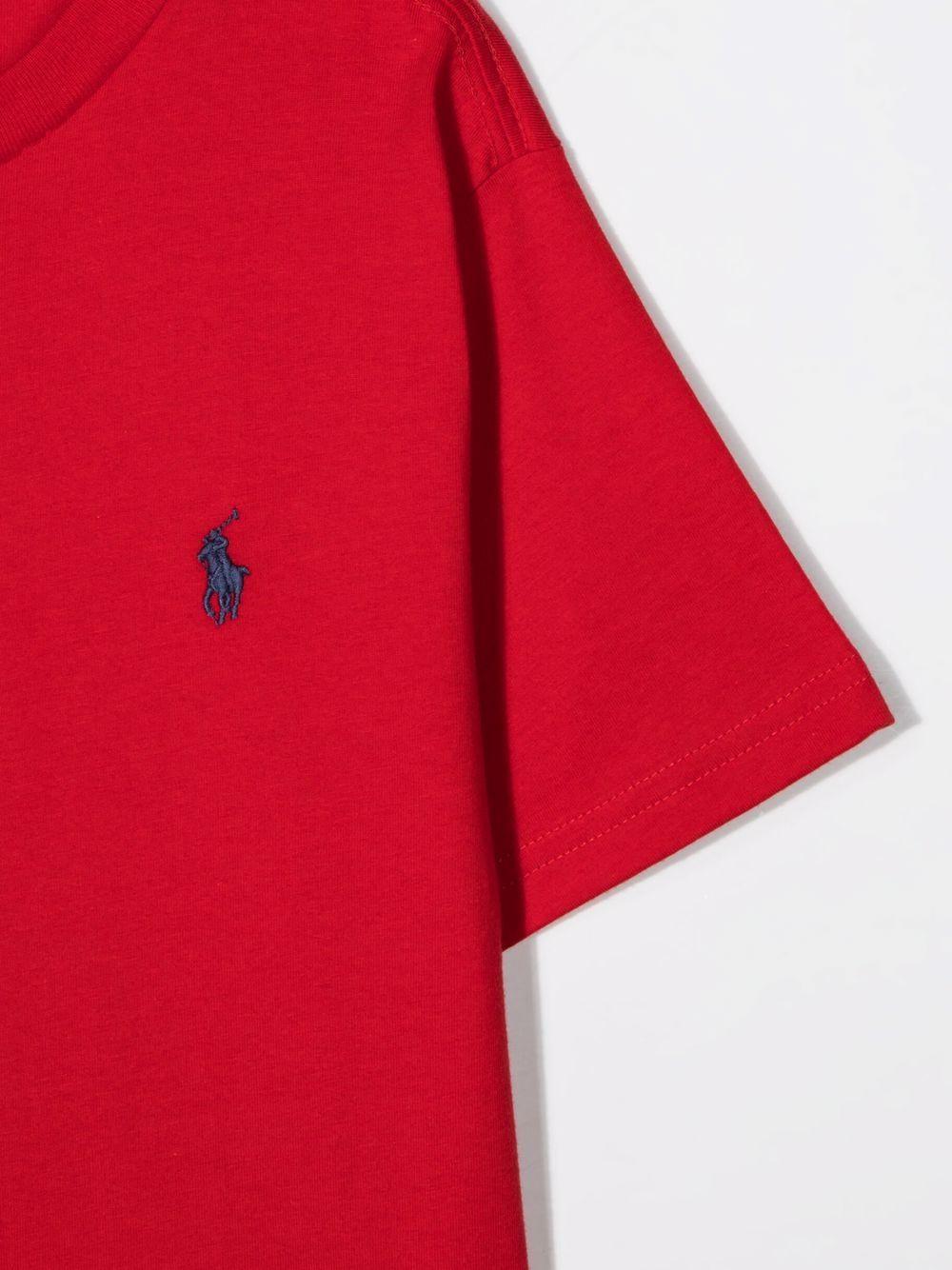 T-shirt rossa per bambino con logo 323832904 038 Ralph Lauren Kids 