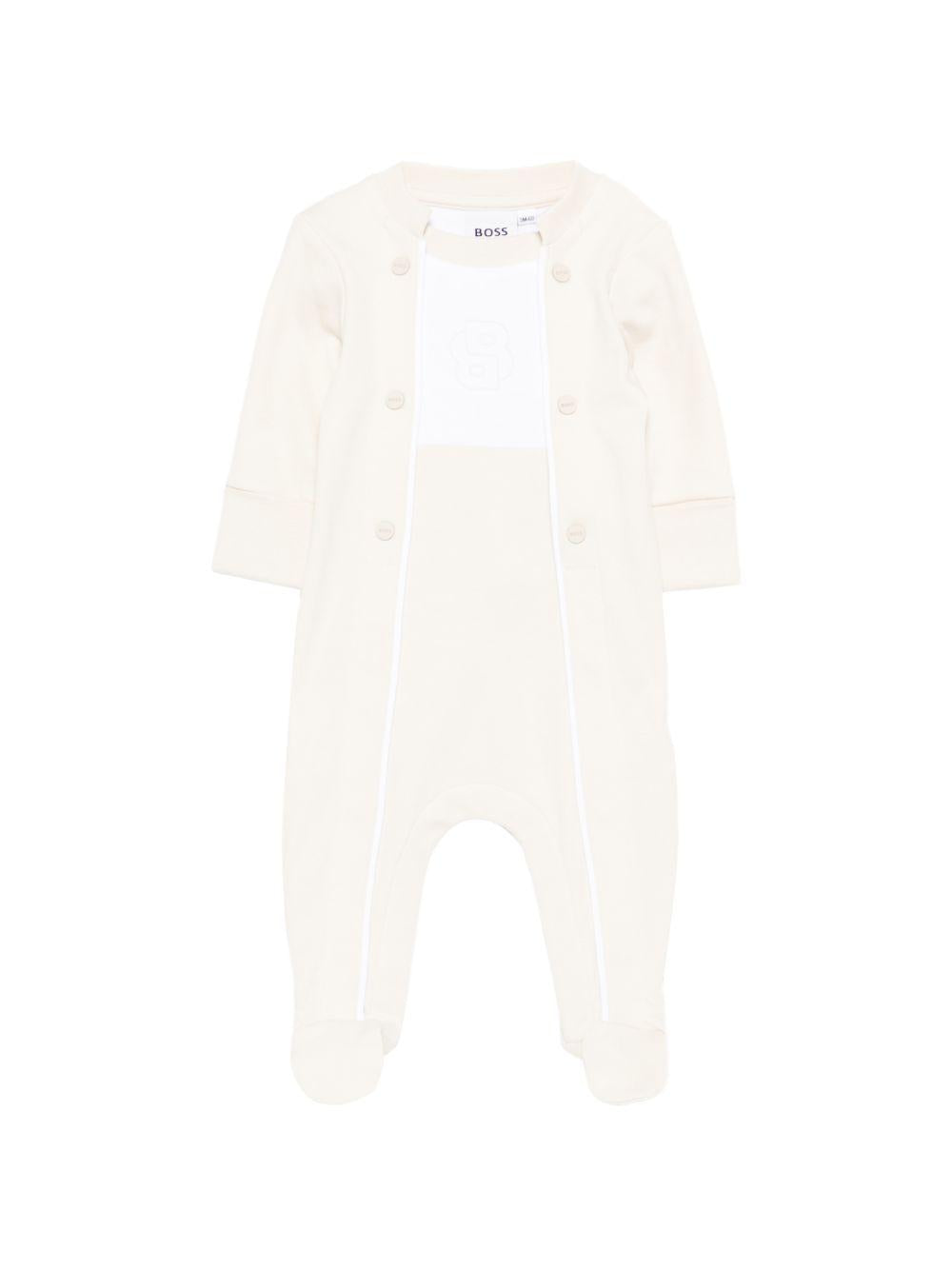 Tutina beige per neonato J53046 21K Boss Kids 