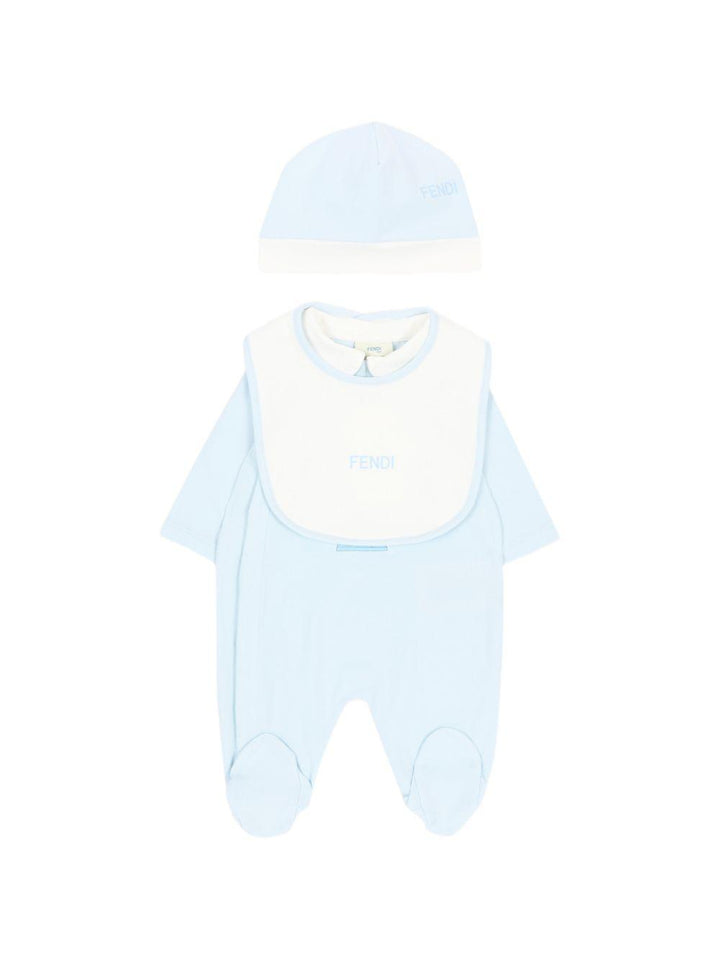 Tutina azzurra per neonato BUK167ST8 F19J4 Fendi Kids 