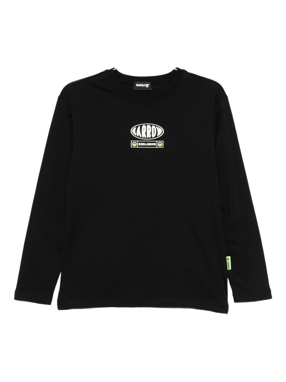 T-shirt nera per bambino F5BKJUTH116 110 Barrow Kids 