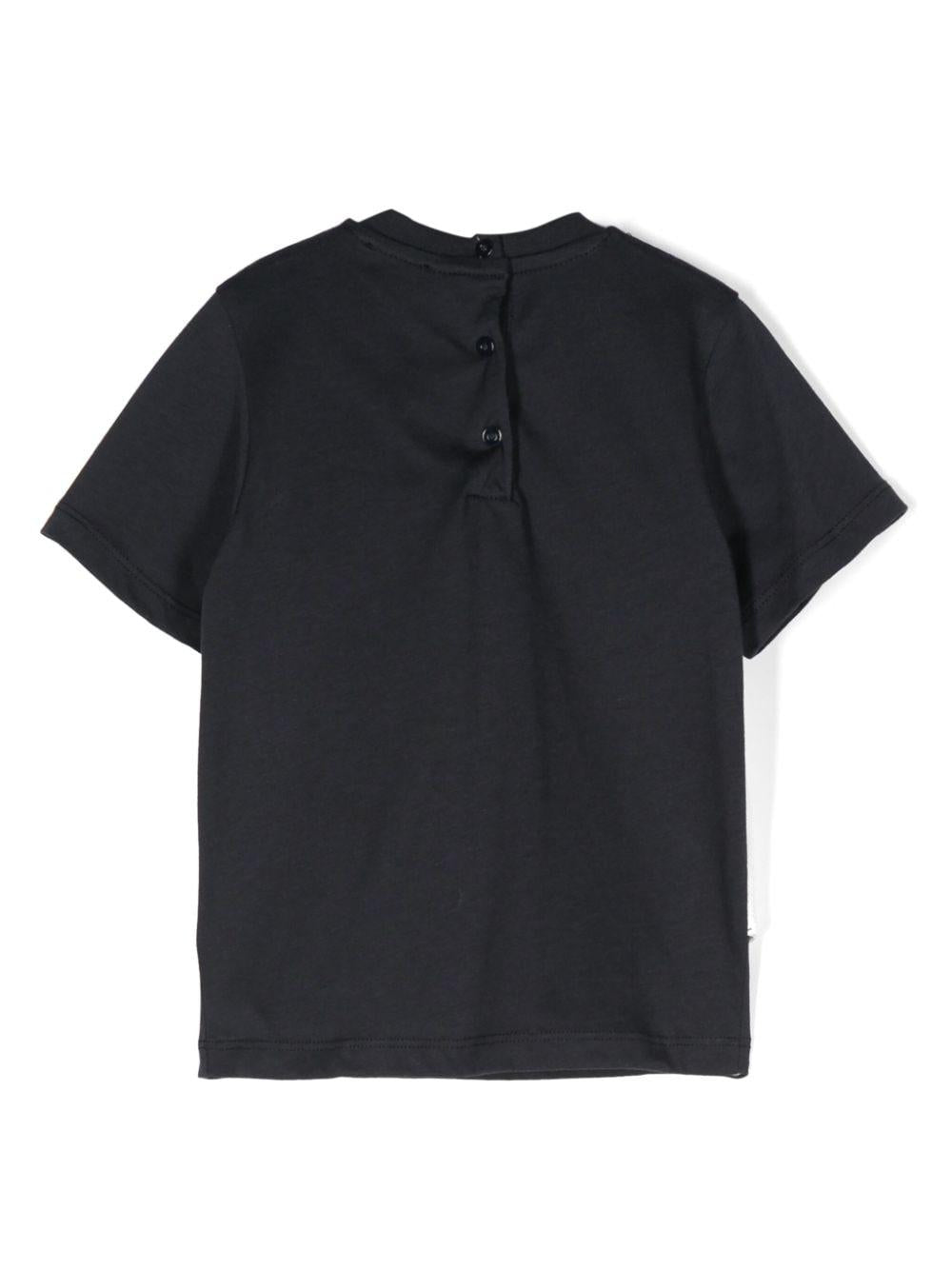 Blue t-shirt with white vest for newborns