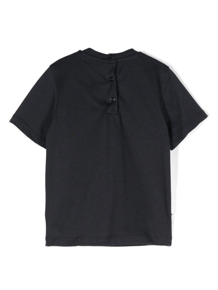 Blue t-shirt with white vest for newborns