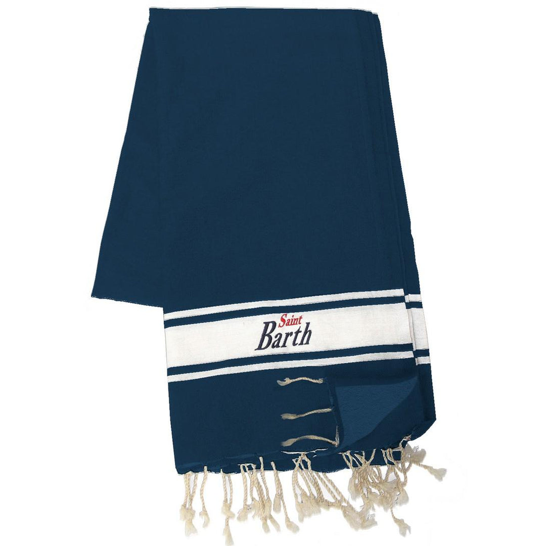 Asciugamano blu navy per bambino FOUT008 02764L MC2 Saint Barth Kids 