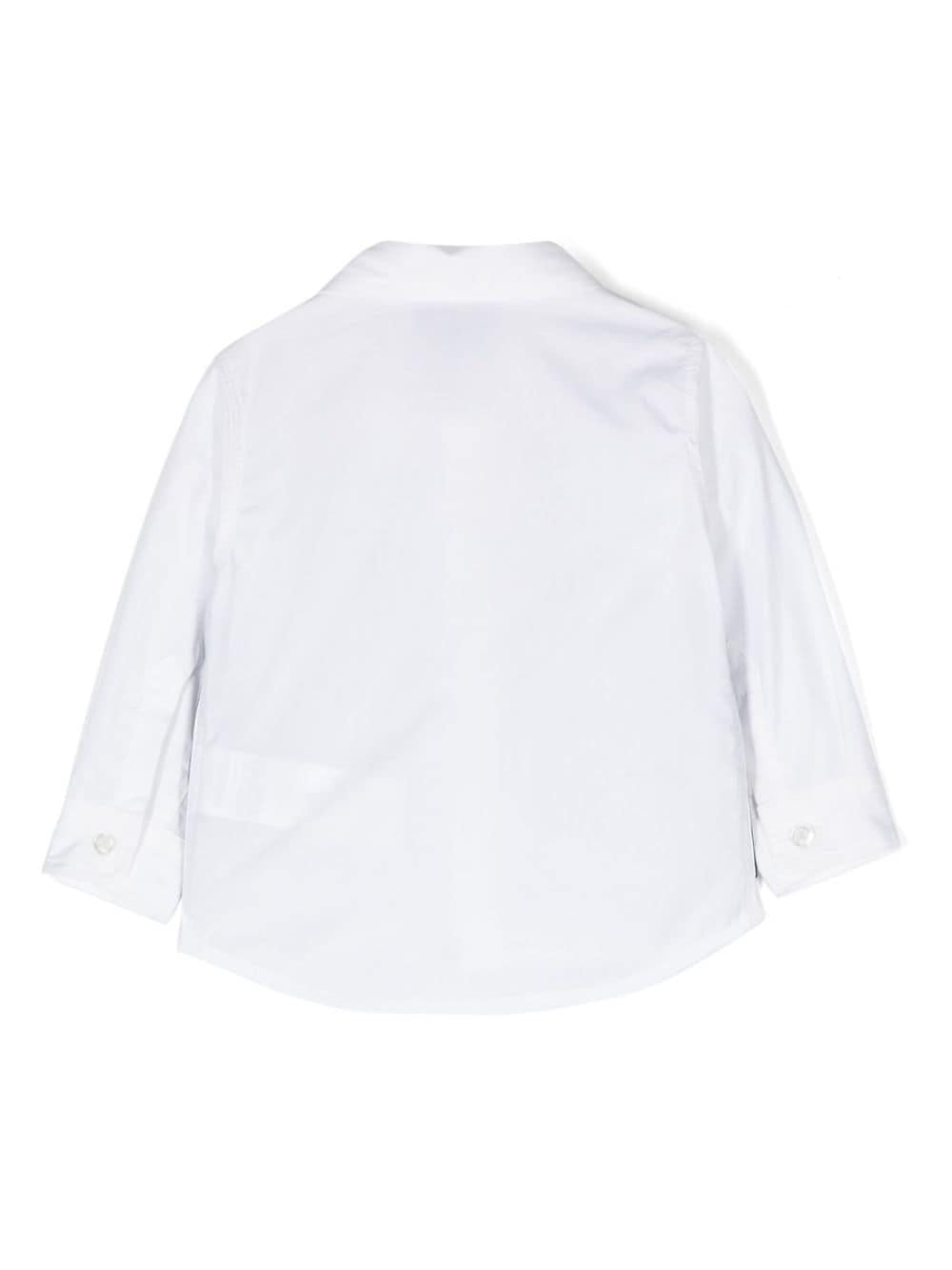White baby shirt with vest