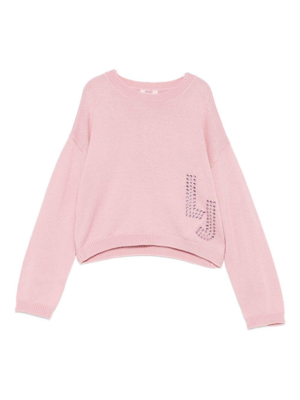Maglione rosa per bambina GF5089MA51I 51906 Liu Jo 