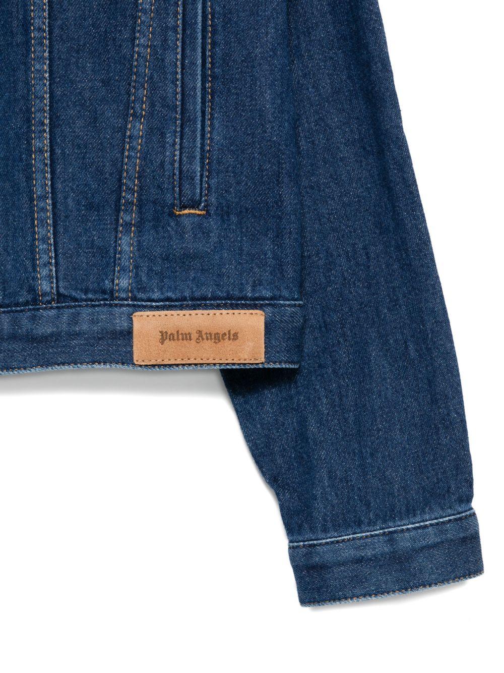 Giacca di jeans blu per bambino PBYE001F25DEN001 4540 Palm Angels Kids 