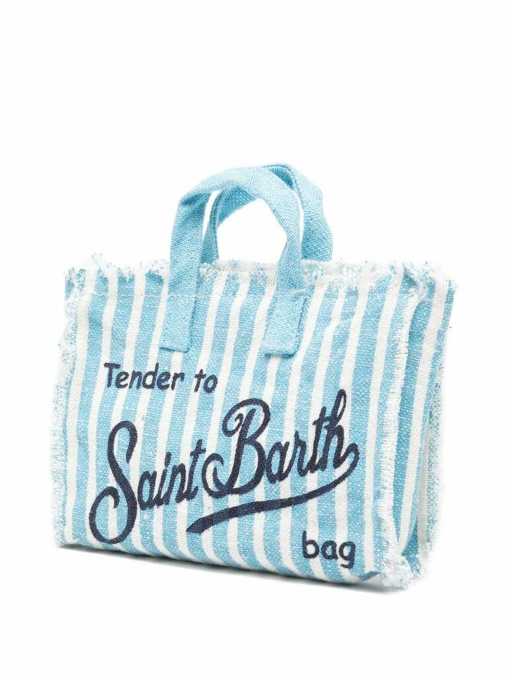 Borsa celeste/bianca per bambina PHONE002 00398L MC2 Saint Barth Kids 