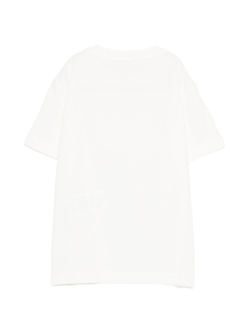 T-shirt bianca per bambina EGTS1100JE006 0195 Elisabetta Franchi Kids 
