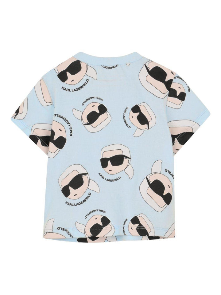 Completo blu/nero per neonato Z31070 77X Karl Lagerfeld Kids 