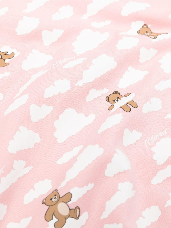 Coperta rosa/bianco per neonata MRB00FLCA19 83696 Moschino Kids 