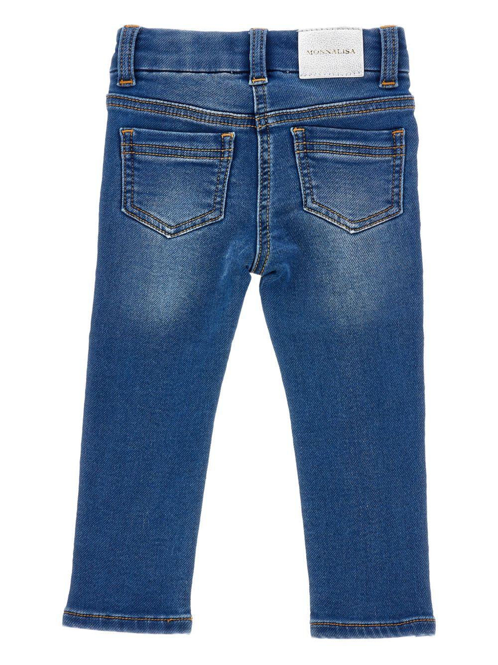 Jeans blu per neonata