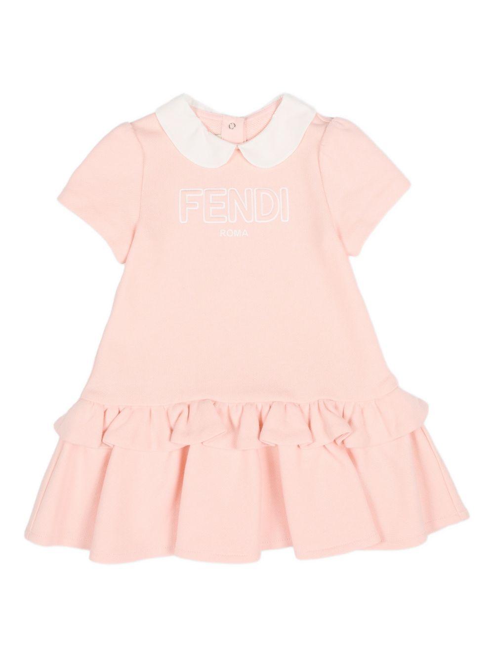 Abito rosa per neonata BFB5645V0 F1UL9 Fendi Kids 