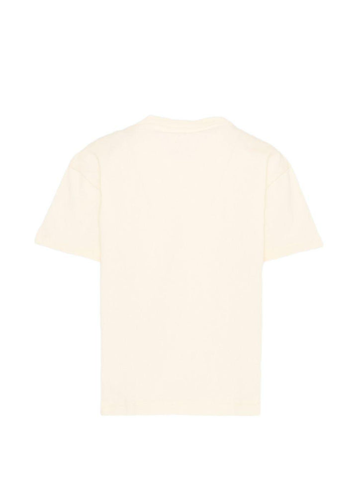 T-shirt beige per bambino PBAA003S26JER005 002 Palm Angels Kids 