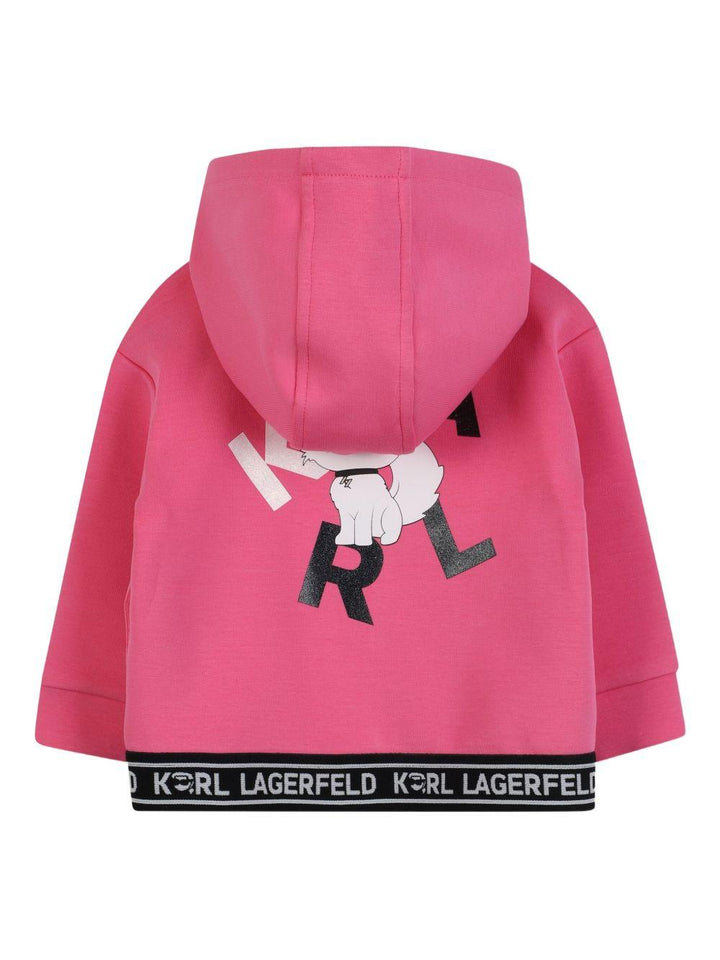 Completo rosa/bianco per neonata Z30649 48V Karl Lagerfeld Kids 