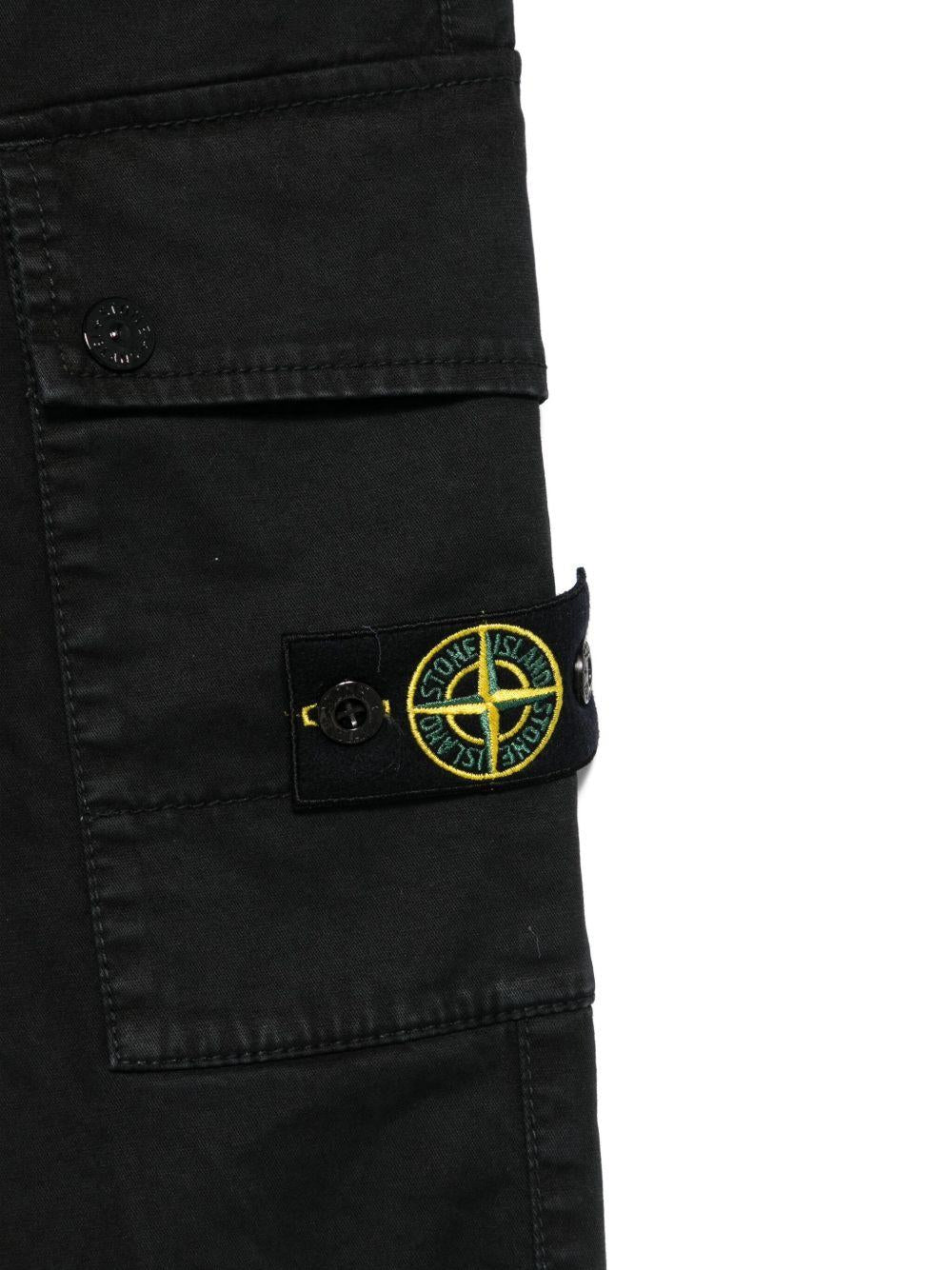Pantalone nero per bambino 63100008S0198 V0129 Stone Island Kids 