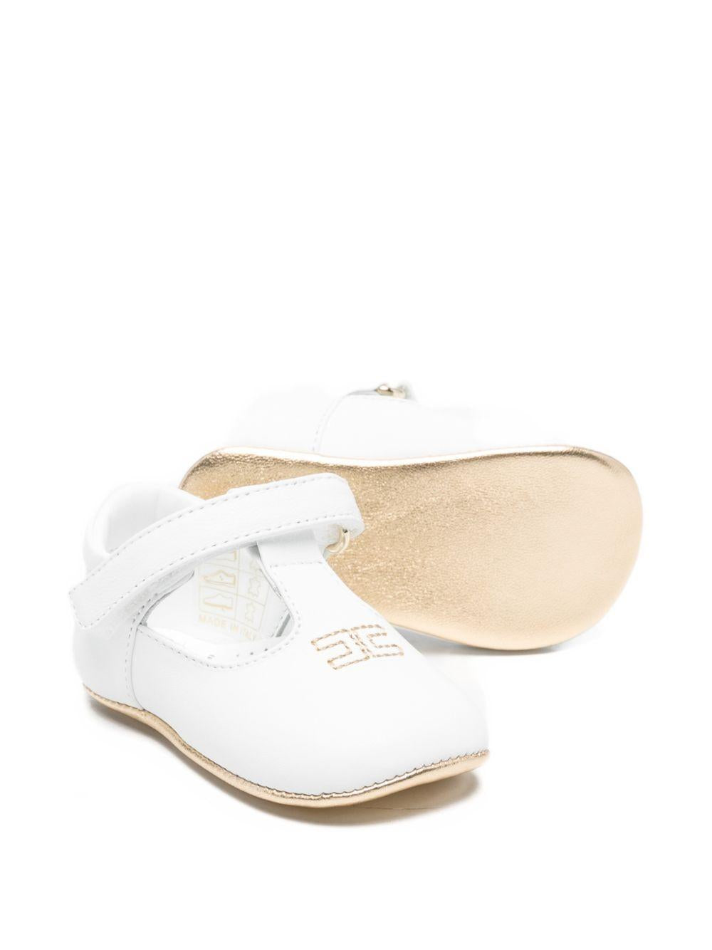 Ballerina bianca per neonata F0A3E04601731 B093 Elisabetta Franchi Kids 