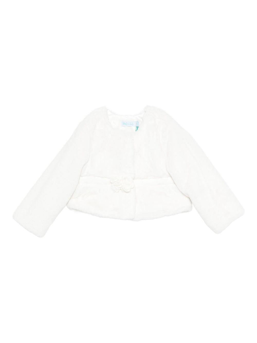 Cappotto bianco sporco per bambina 5818 015 Abel & Lula 