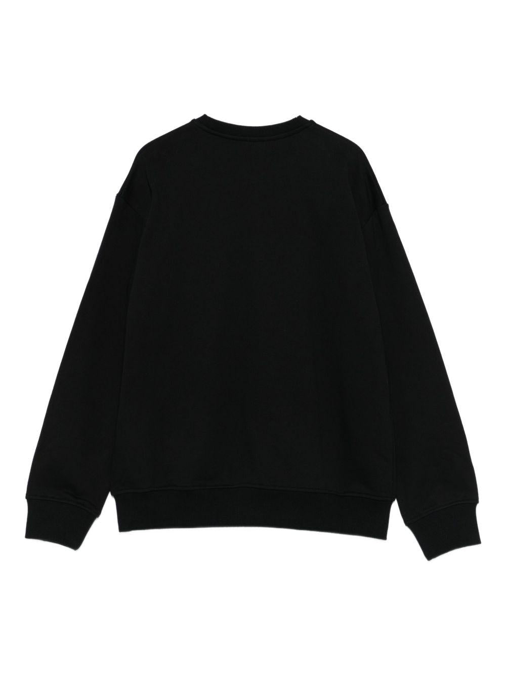 Felpa nera per bambina KFFE024CFF015 D840 Pinko Kids 