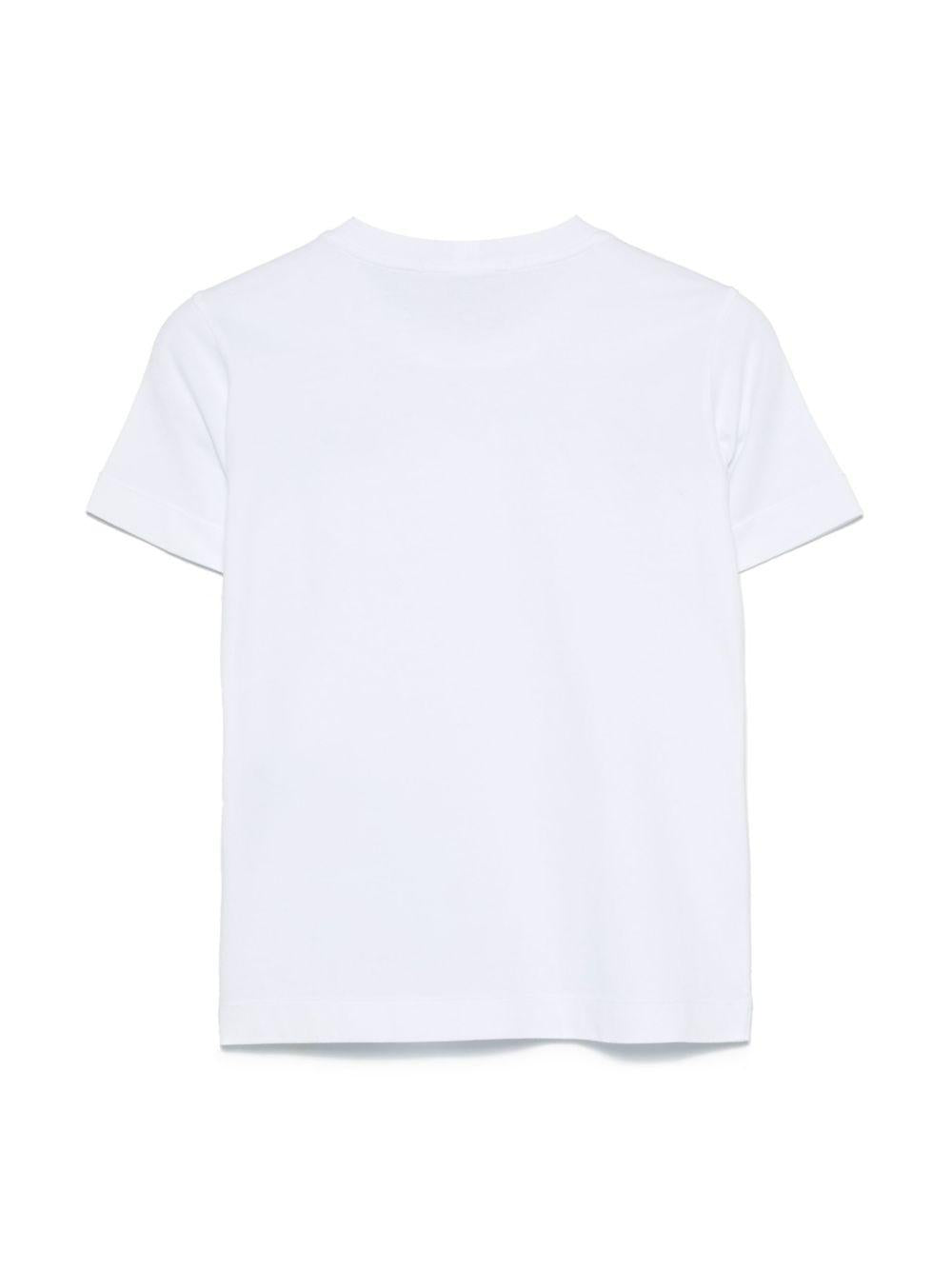 T-shirt bianca per bambino 62100002S0047 V0001 Stone Island Kids 