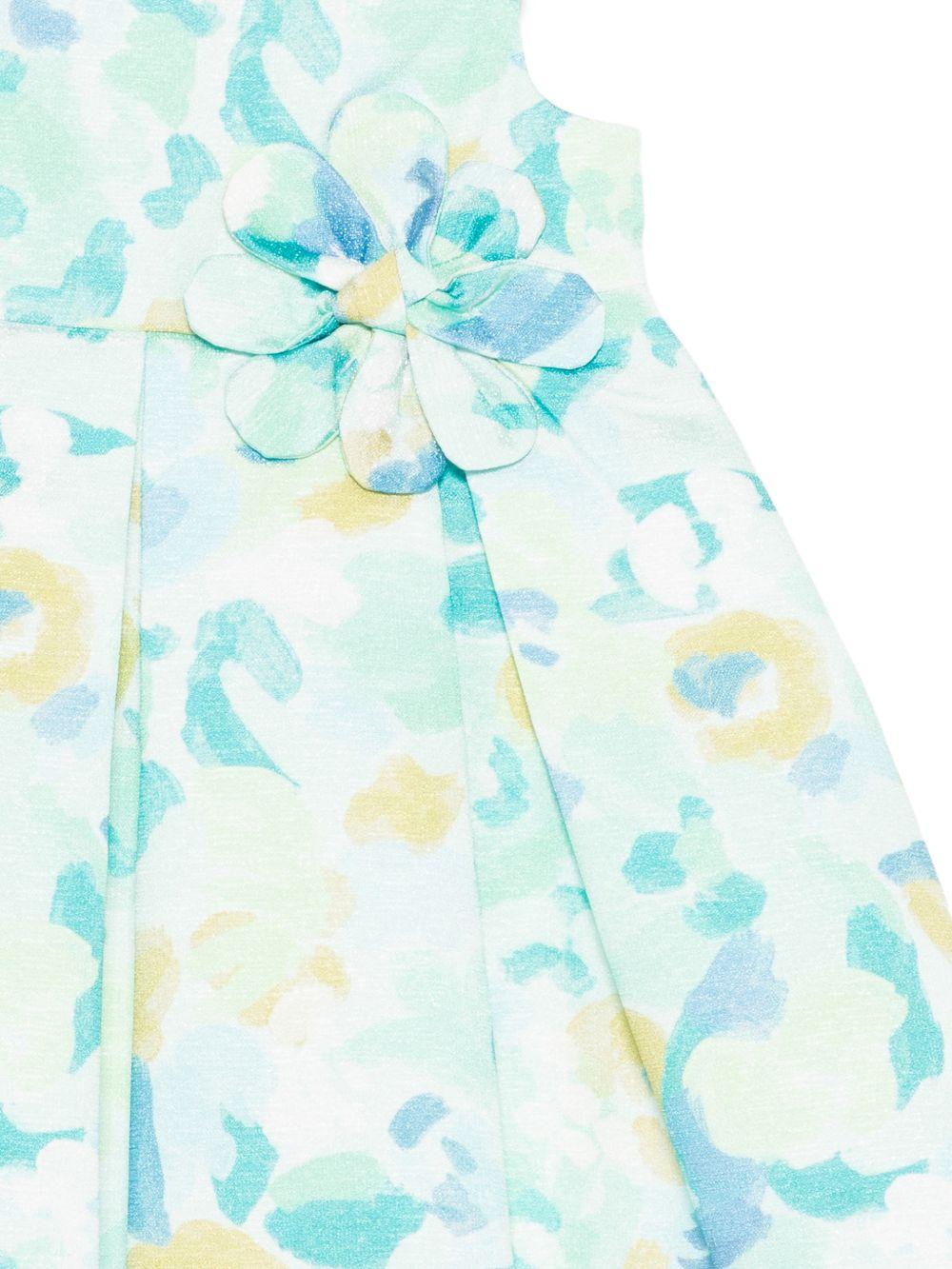 Abito bianco/floreale per neonata 5016 009 Abel & Lula 