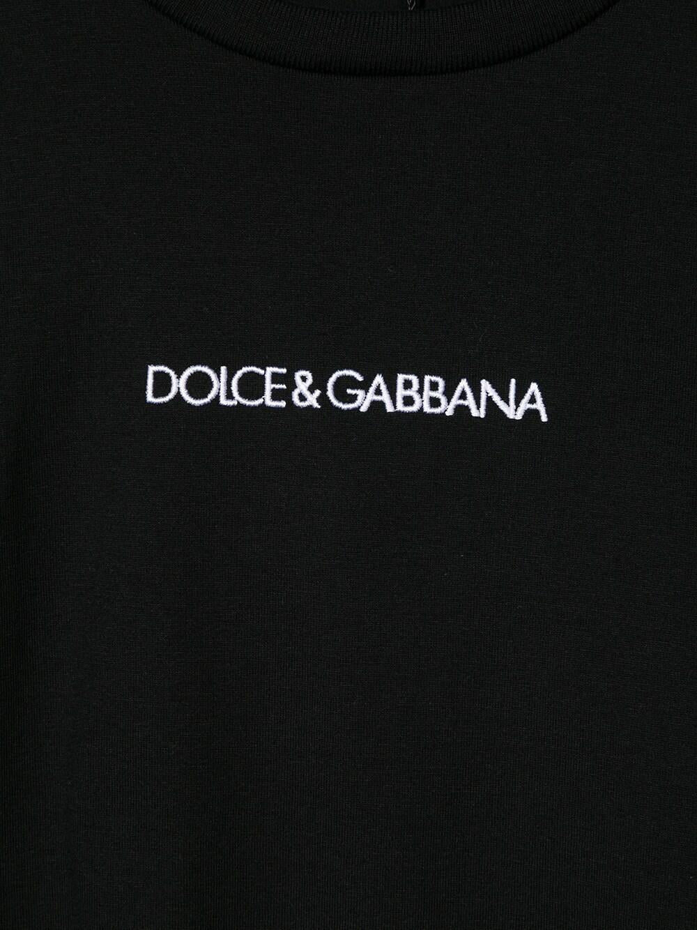T-shirt nero per bambino L4JT7NG7STN N0000 Dolce & Gabbana Kids 