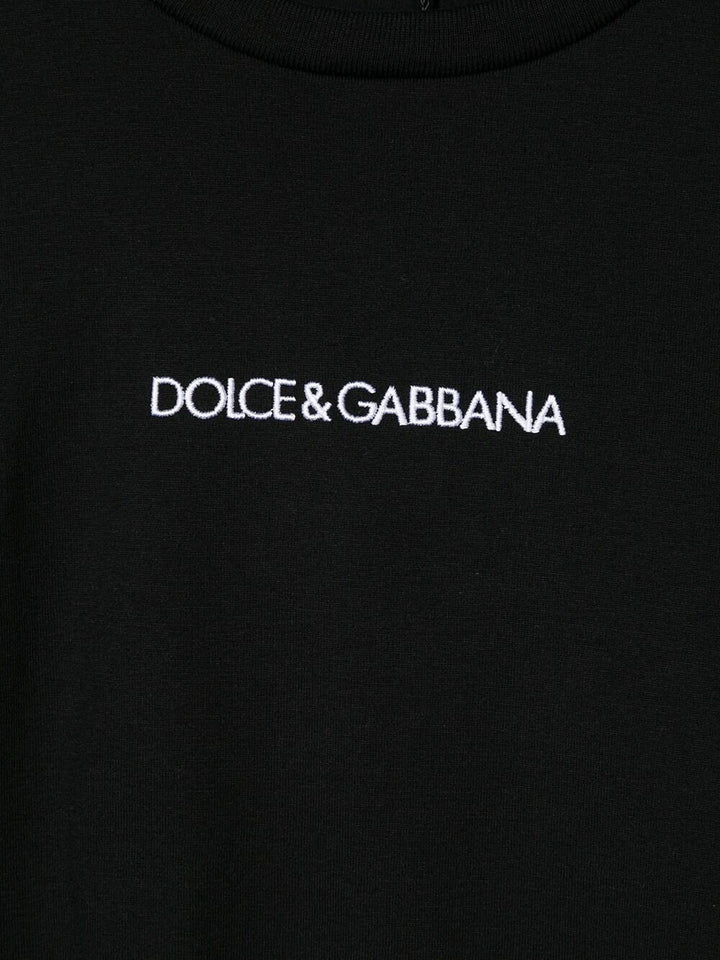 T-shirt nero per bambino L4JT7NG7STN N0000 Dolce & Gabbana Kids 