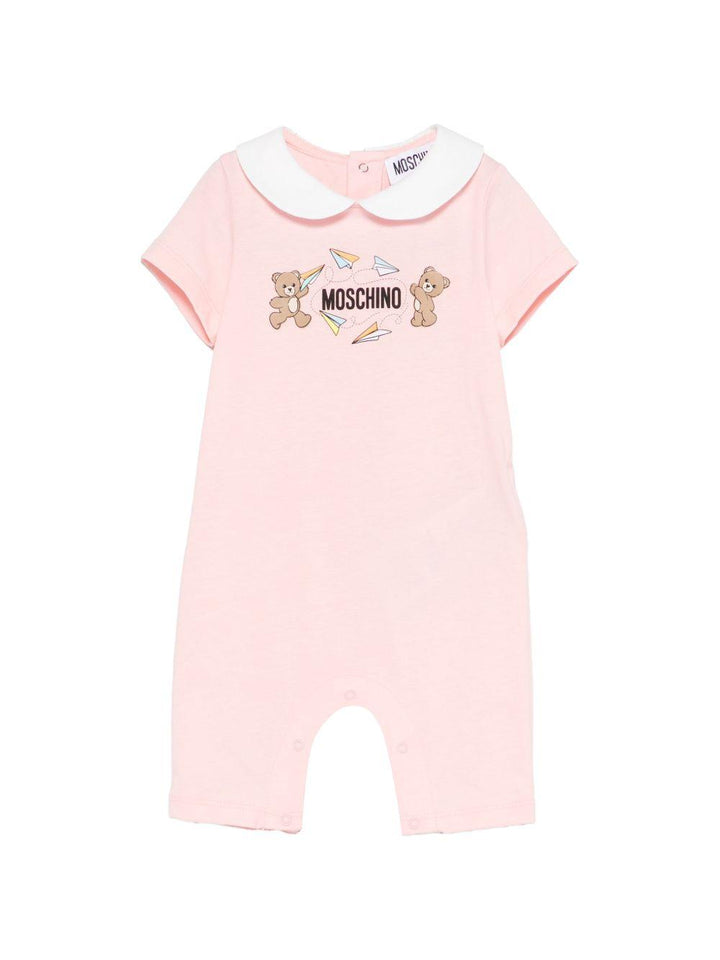 Tutina rosa per neonata MUT04OLAA01 50209 Moschino Kids 