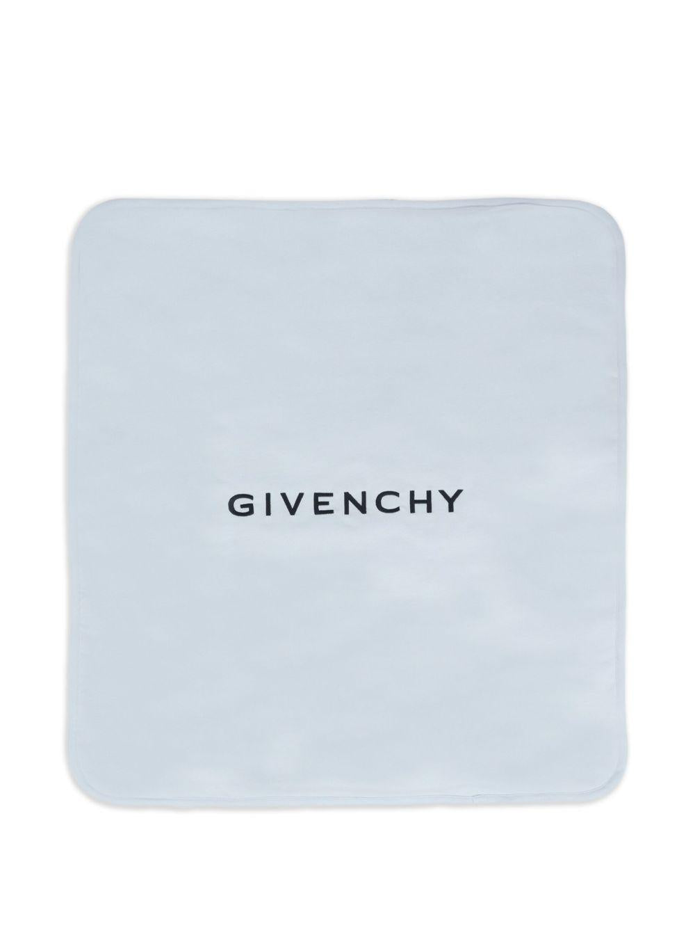 Coperta azzurra per neonato H30853 771 Givenchy Kids 