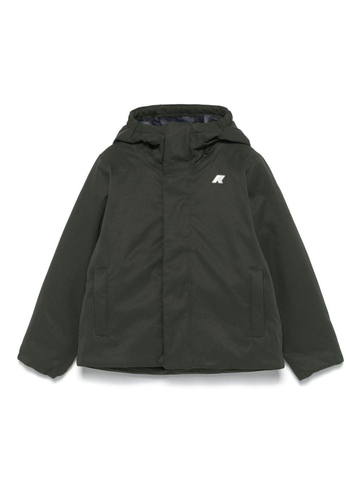 Green running jacket for kids
