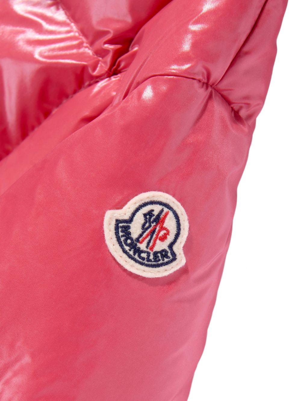 Giubbotto rosa lucida per bambina 9541A00044597Z8 559 Moncler Kids 