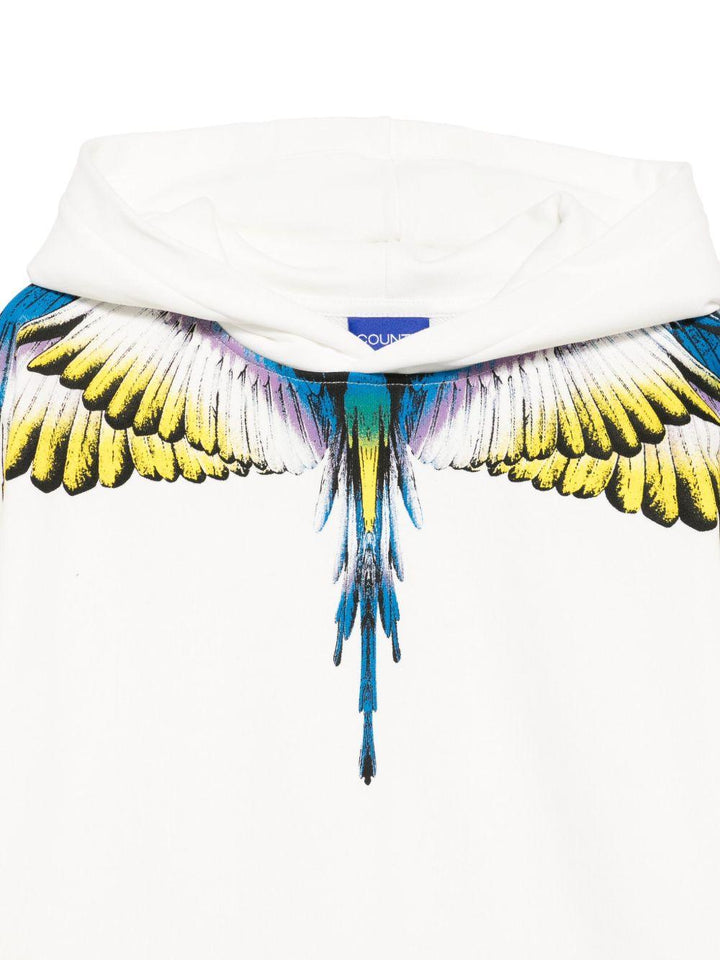 Felpa bianco sporco per bambino F5CMJBHS061 002 Marcelo Burlon Kids 