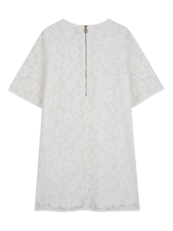Abito bianco sporco per bambina R30593 117 Michael Kors Kids 
