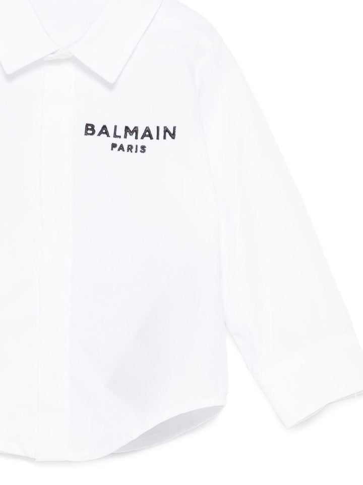 Camicia bianca per bambino BY5530P0562 100NE Balmain Kids 