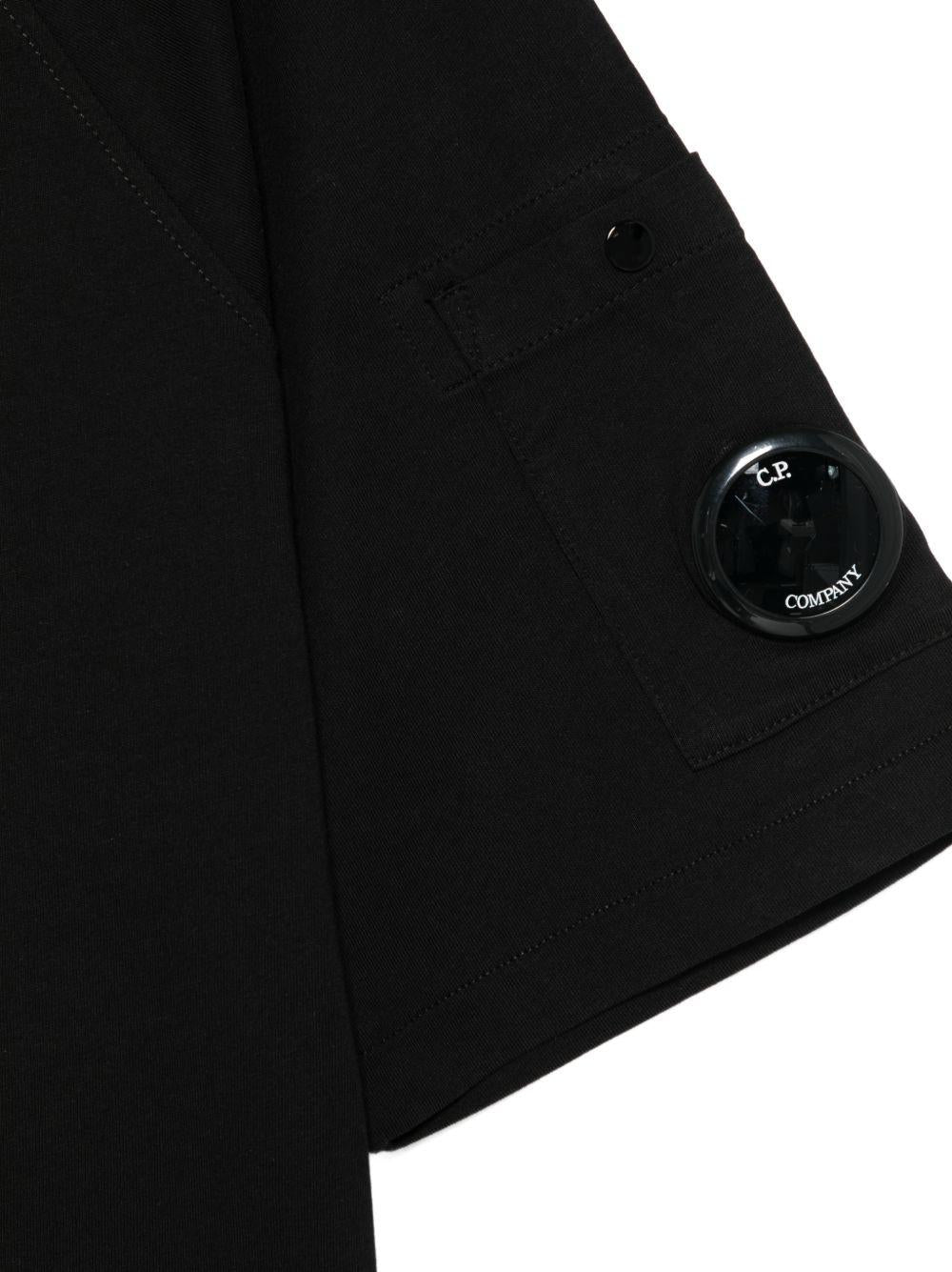 T-shirt nero per bambino CMM00RLAA17 60100 C.P Company Kids 