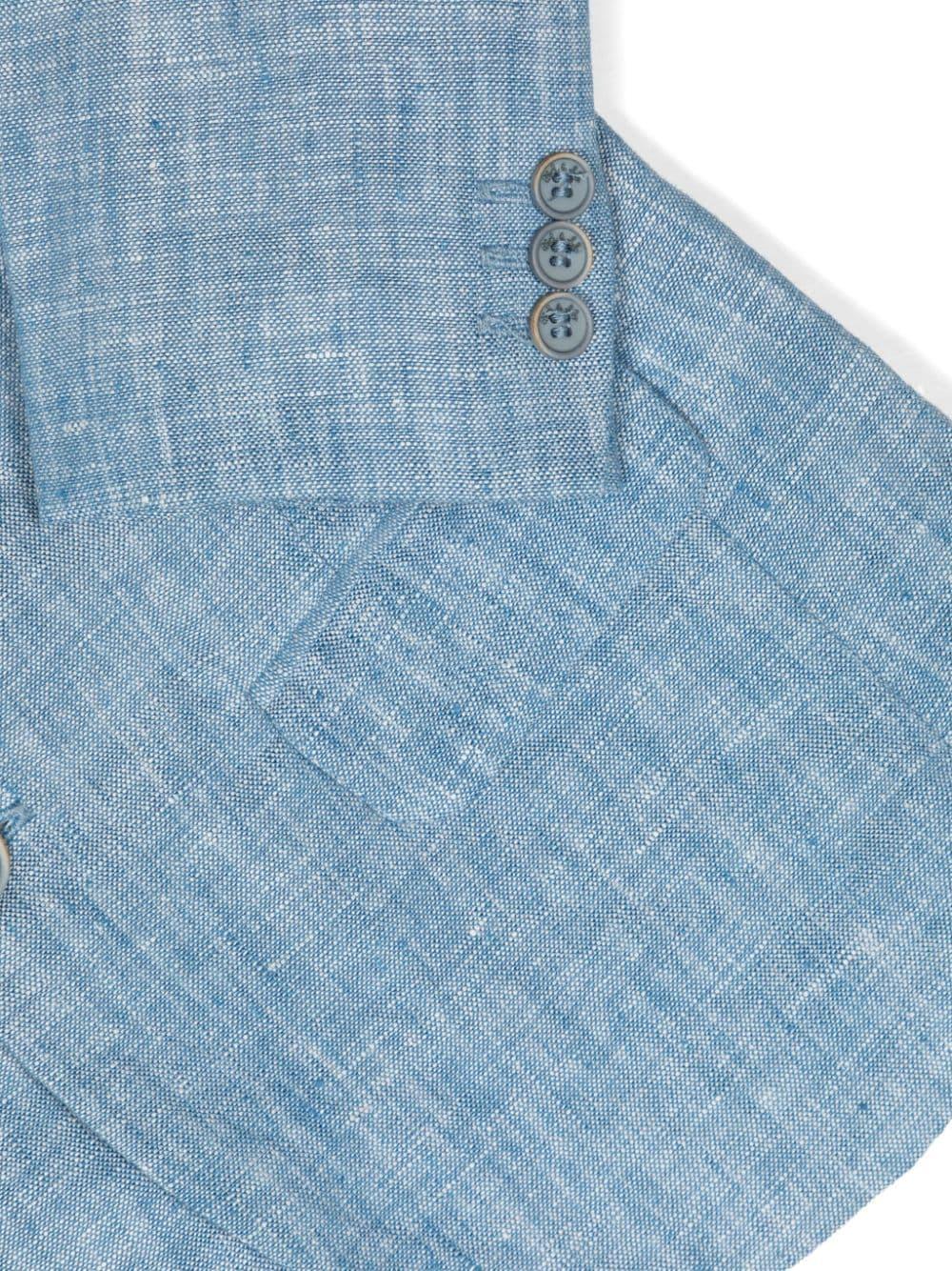 Blazer azzurro per neonato in lino
