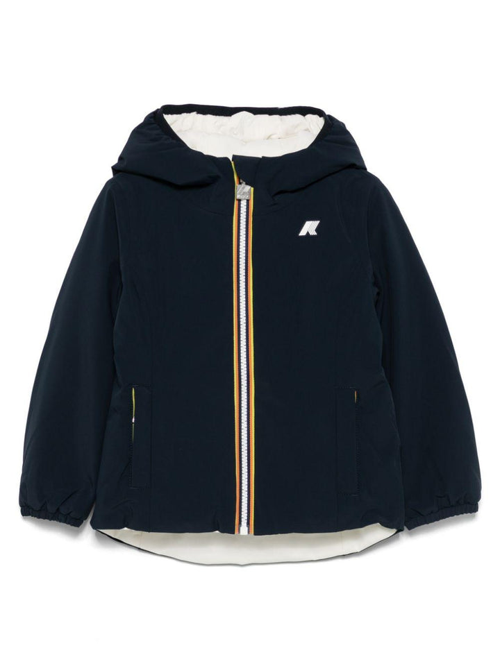 Blue/white jacket for children by K-Way Kids
