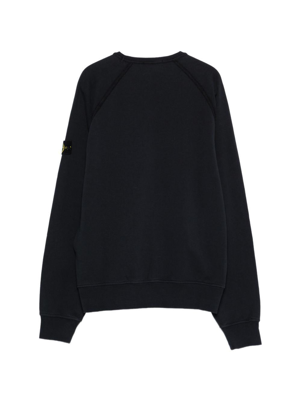 Felpa nera per bambino 66100015S0040 V0029 Stone Island Kids 