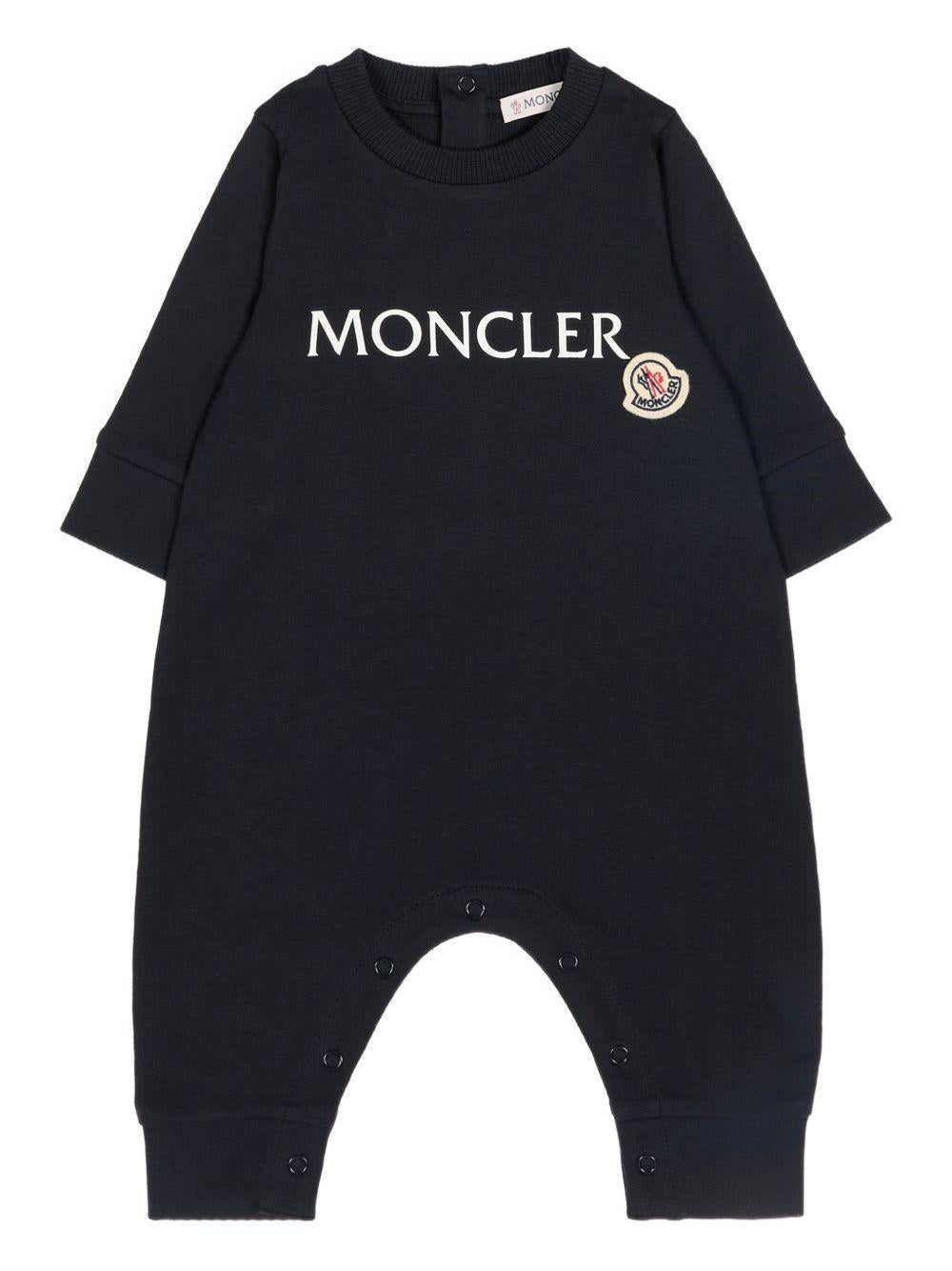 Tutina blu per neonato 9518L0000489B9Y 778 Moncler Kids 