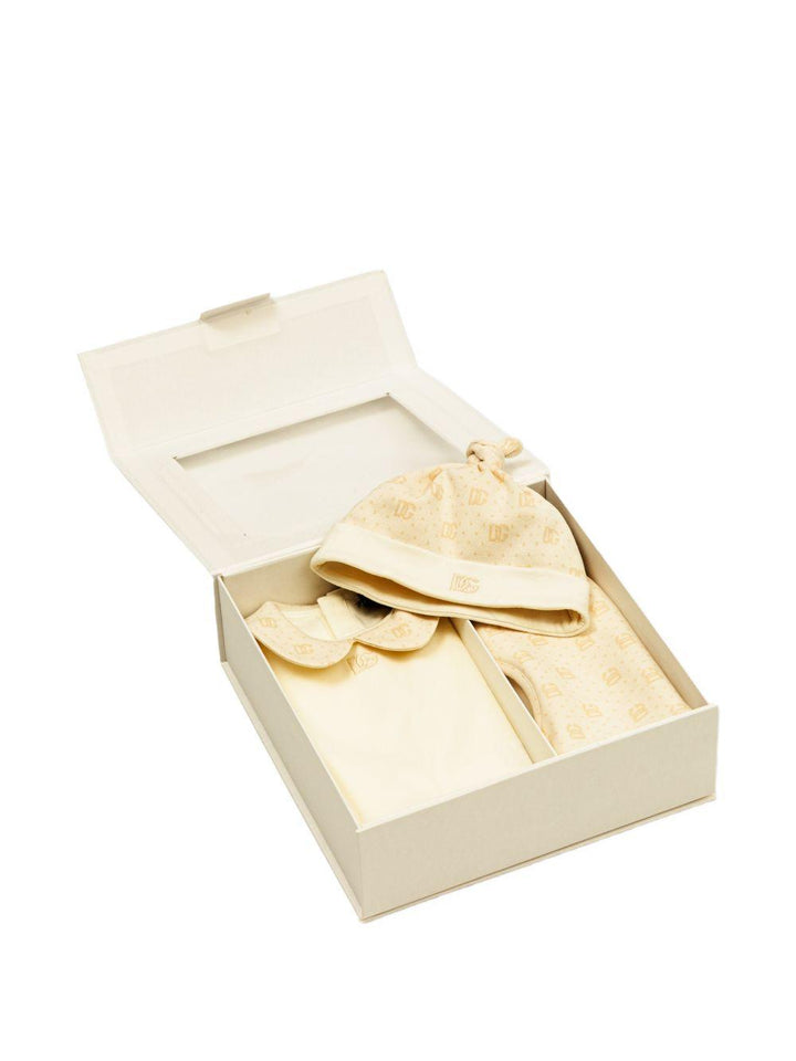 Tutina beige per neonata L1JOCAG7PST S9000 Dolce & Gabbana Kids 