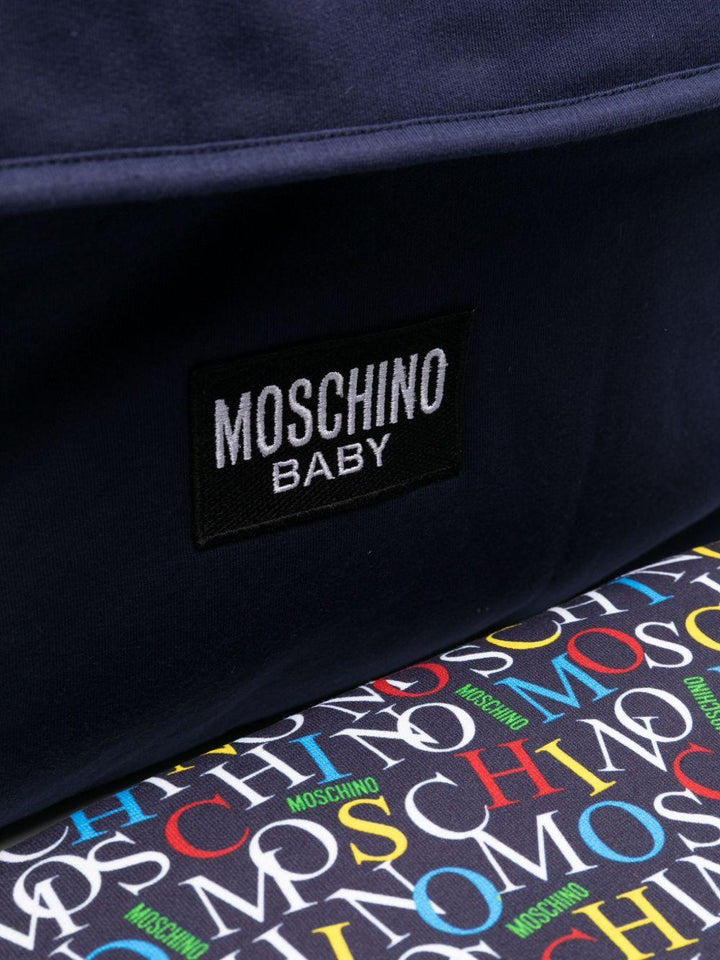 Borsa mamma blu per neonato MYX03DLCA60 40016 Moschino Kids 