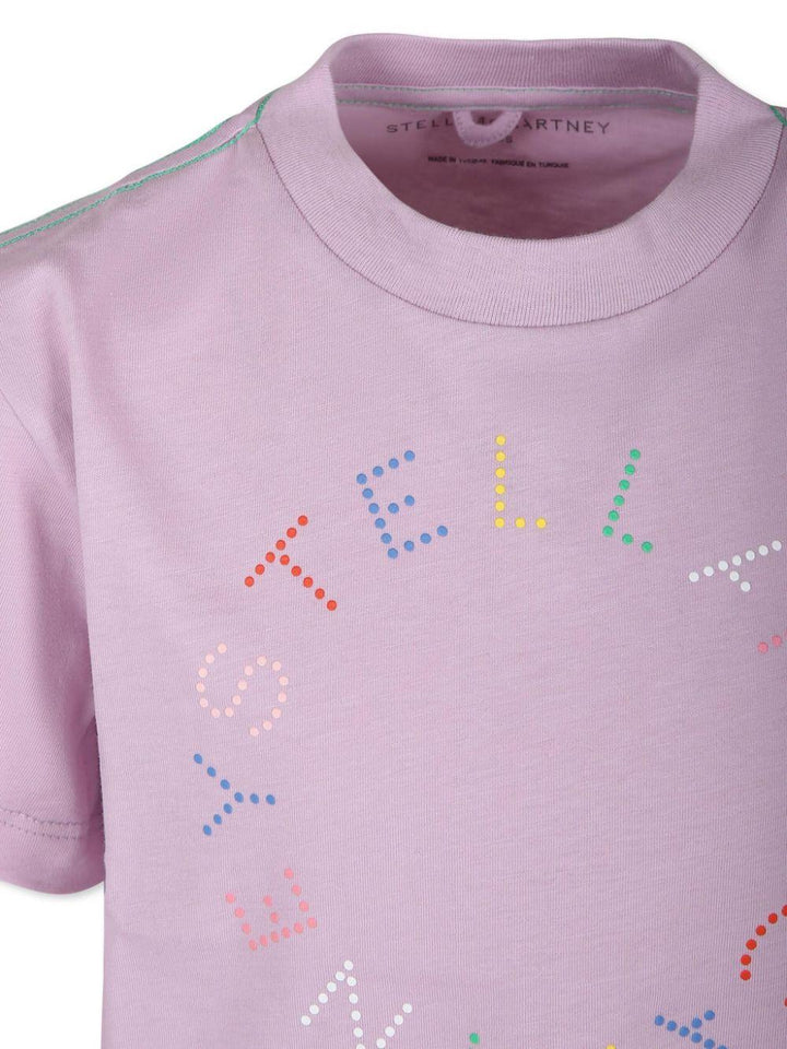 Lila cotton t-shirt for girls