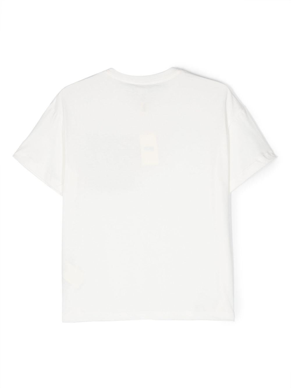 T-shirt bianco per bambino JUI1507AJ F0TU9 Fendi Kids 