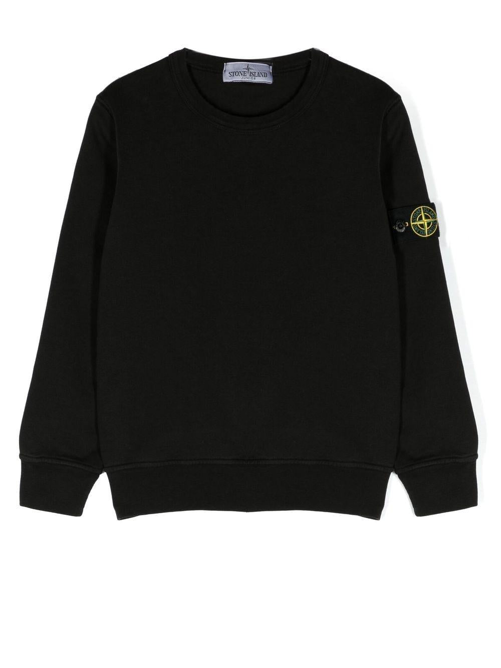 Felpa nera per bambino 781660740 V0029 Stone Island Kids 