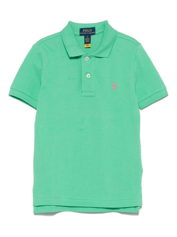 Polo verde brillante per bambino