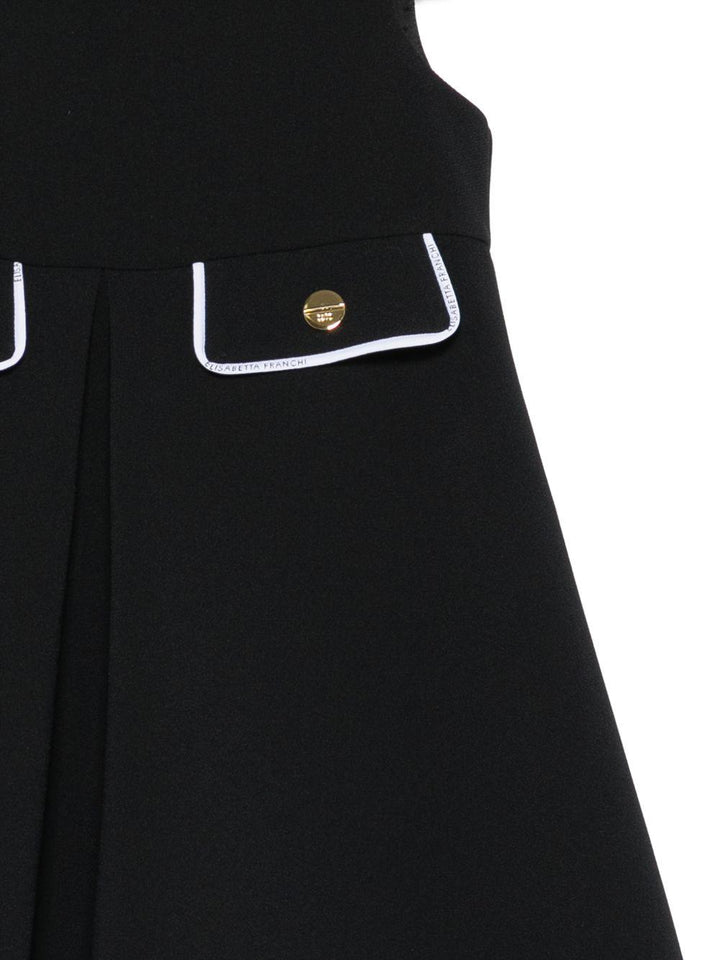 Abito nero per bambina EGAB2230GA022 N100 Elisabetta Franchi Kids 