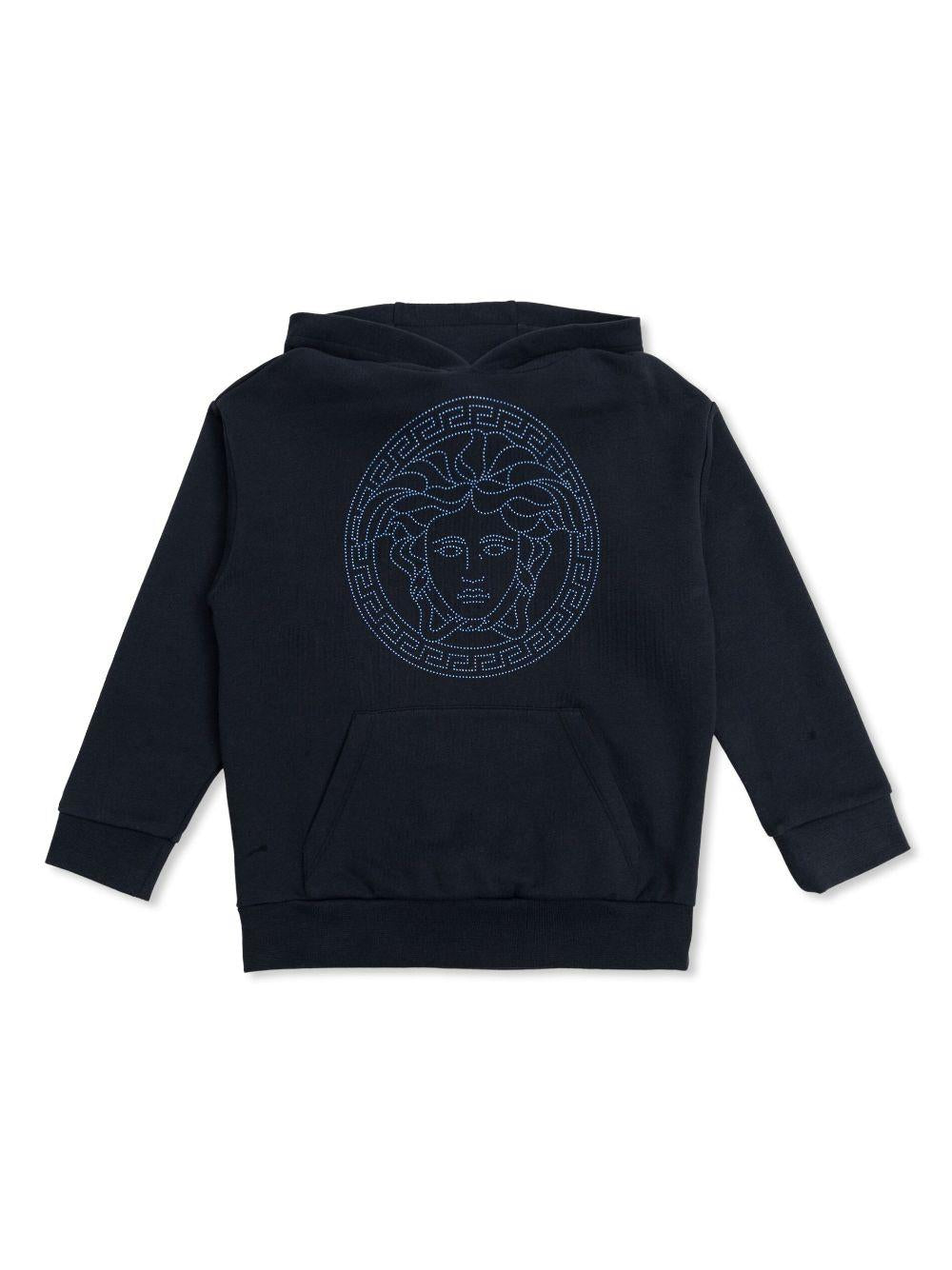 Felpa per bambino in cotone blu