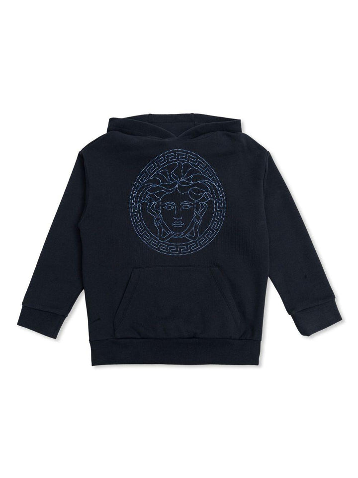 Felpa per bambino in cotone blu
